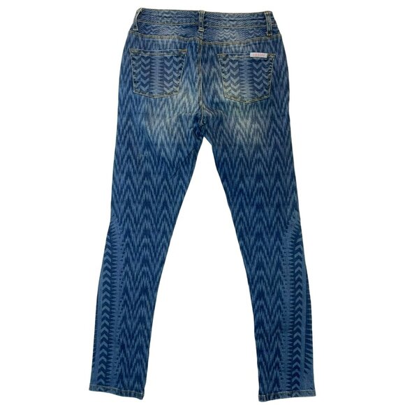 Vintage Sass & Bide Mojo-Kiko Women's Zigzag Patterned Stretch Denim Size 25 - Picture 9 of 9